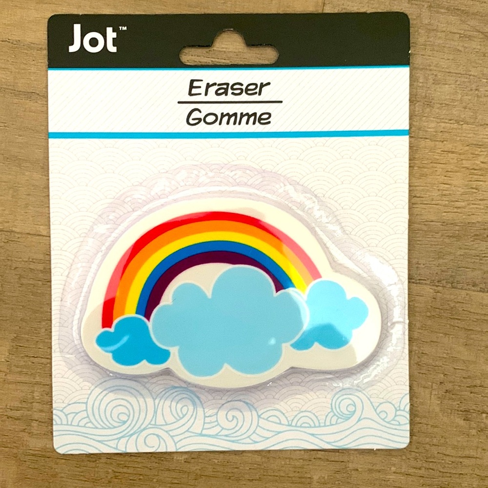 🌈 Rainbow Pencil Eraser NWOT